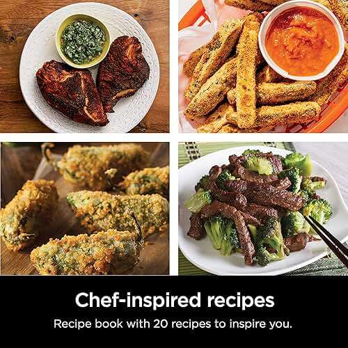 Ninja | Air Fryer | 4 QT Capacity | 4-in1 Roast, Crisp, Roast, Reheats, & Dehydrates | Dishwasher Safe Parts | Includes 20 Easy & Healthy Recipes | Compact | Grey | AF101 - Image 6