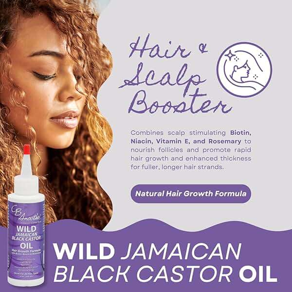 CB Smoothe Wild Jamaican Black Castor Oil - Hair Growth Formula with Biotin, Niacin & Rosemary - Promotes Scalp Circulation & Natural Growth - Lightweight, Non Greasy Formula - 4oz Bottle - Image 2