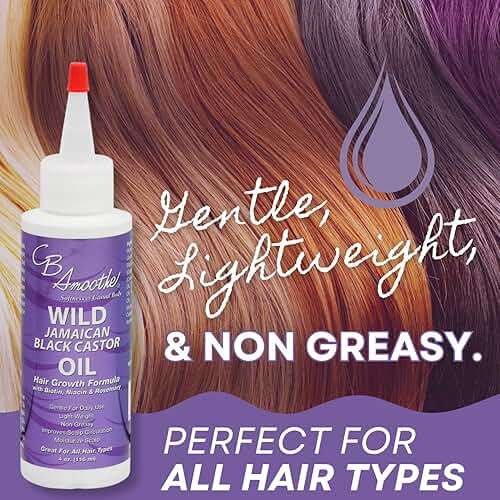 CB Smoothe Wild Jamaican Black Castor Oil - Hair Growth Formula with Biotin, Niacin & Rosemary - Promotes Scalp Circulation & Natural Growth - Lightweight, Non Greasy Formula - 4oz Bottle - Image 6
