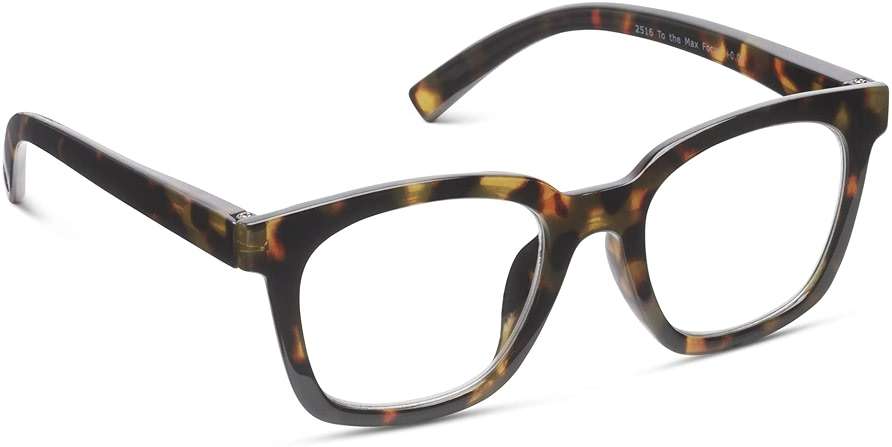 Peepers by PeeperSpecs Women's to The Max Square Blue Light Blocking Reading Glasses, Tortoise, 49 + 1.5 - Image 2