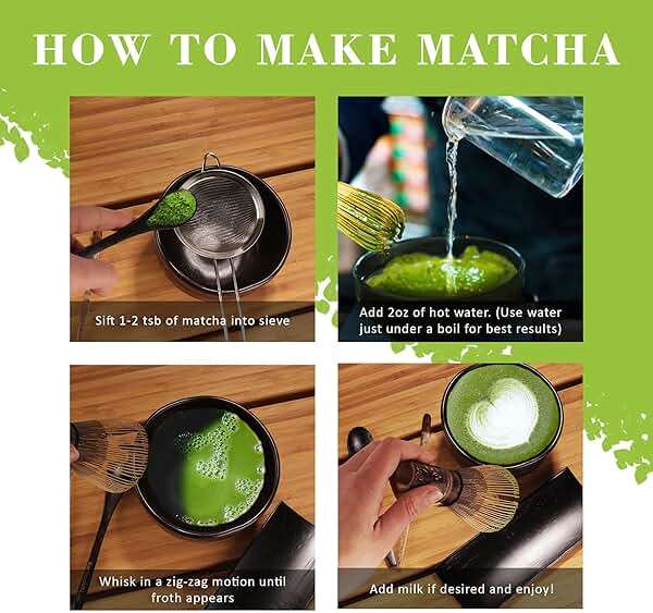 BambooMN Japanese Matcha Whisk Chasen - Traditional Handcurled 100 Tate Matcha Utensil - Natural Golden Brown - 10 Pieces - Image 7