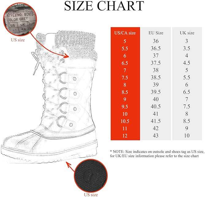 DREAM PAIRS Women's Mid-Calf Waterproof Winter Snow Boots - Image 2