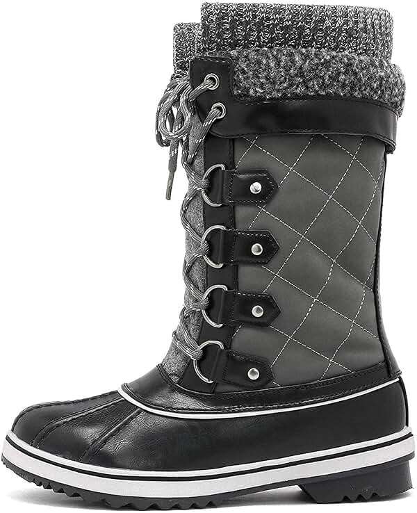 DREAM PAIRS Women's Mid-Calf Waterproof Winter Snow Boots - Image 3