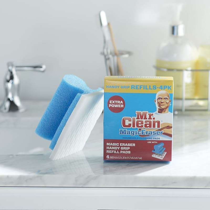 Mr. Clean Magic Eraser Handy-Grip All Purpose Refill Pads, White (Pack of 4) - Image 2