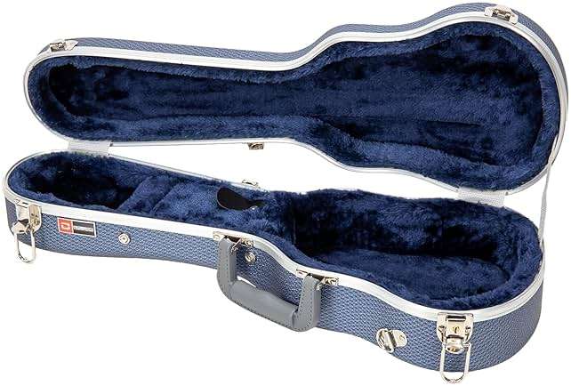 Crossrock, 0-String Soprano Ukulele, Super lightweight ABS Molded Hard Case in Blue, (CRA860SUBL) - Image 2