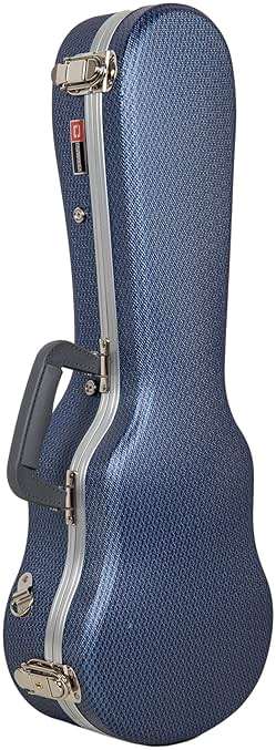 Crossrock, 0-String Soprano Ukulele, Super lightweight ABS Molded Hard Case in Blue, (CRA860SUBL) - Image 3