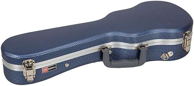 Crossrock, 0-String Soprano Ukulele, Super lightweight ABS Molded Hard Case in Blue, (CRA860SUBL) - Image 4
