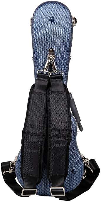 Crossrock, 0-String Soprano Ukulele, Super lightweight ABS Molded Hard Case in Blue, (CRA860SUBL) - Image 6