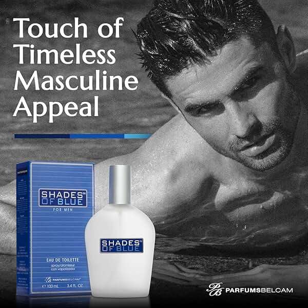 PB ParfumsBelcam Shades of Blue Eau de Toilette Spray for Men – Fresh Citrus Woody Cologne with Mandarin, Warm Spices & Musk – Mediterranean-Style Men’s Fragrance, Affordable Everyday Scent, 3.4 Fl Oz - Image 7