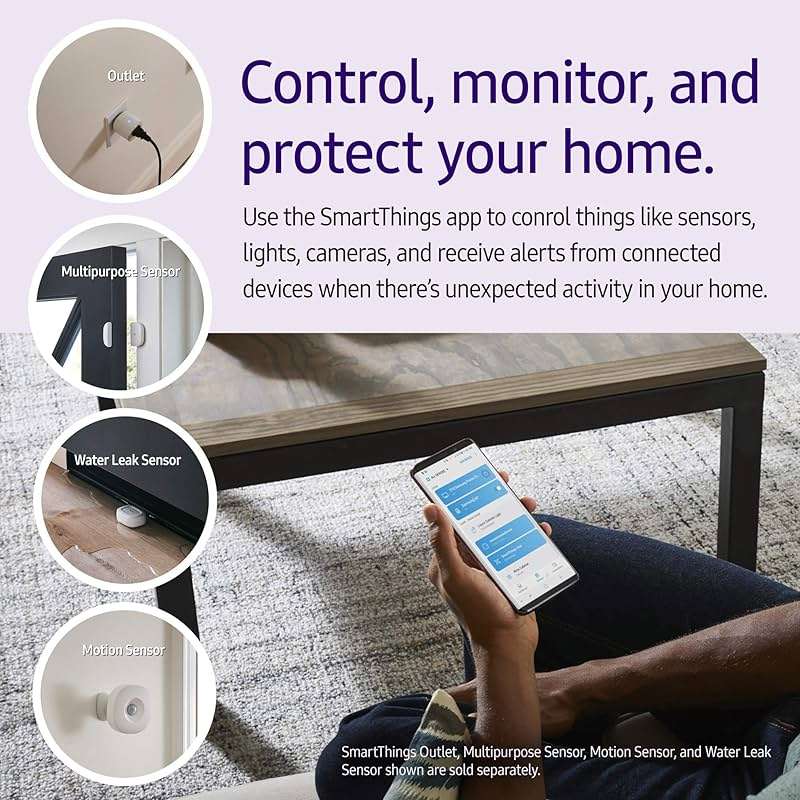 SmartThings Hub 3rd Generation [GP-U999SJVLGDA] Smart Home Automation Hub Home Monitoring Smart Devices - Alexa Google Home Compatible - Zigbee, Z-Wave, Cloud to Cloud Protocols – White - Image 5