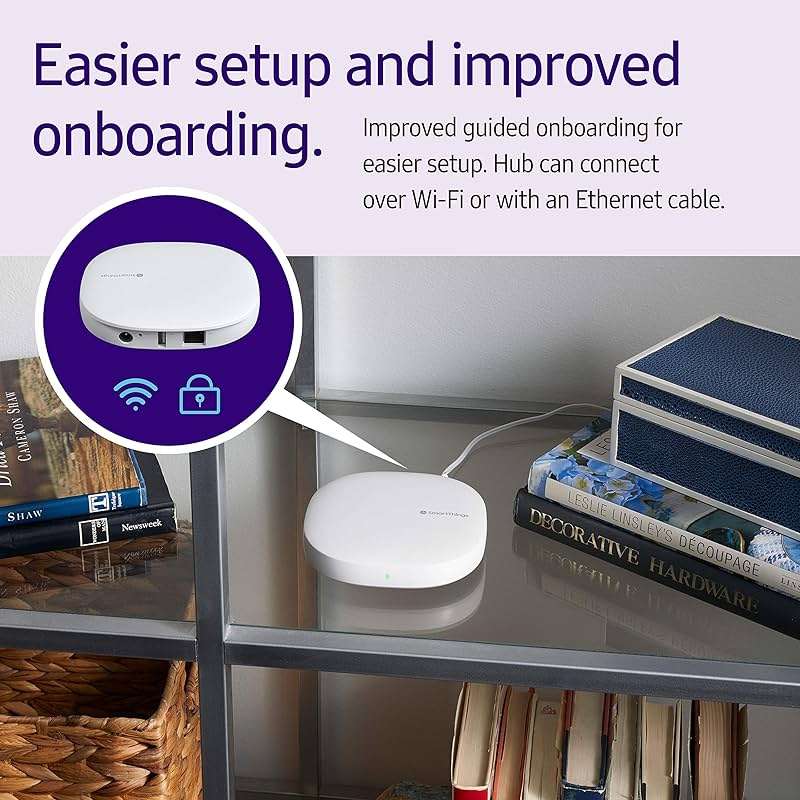 SmartThings Hub 3rd Generation [GP-U999SJVLGDA] Smart Home Automation Hub Home Monitoring Smart Devices - Alexa Google Home Compatible - Zigbee, Z-Wave, Cloud to Cloud Protocols – White - Image 6