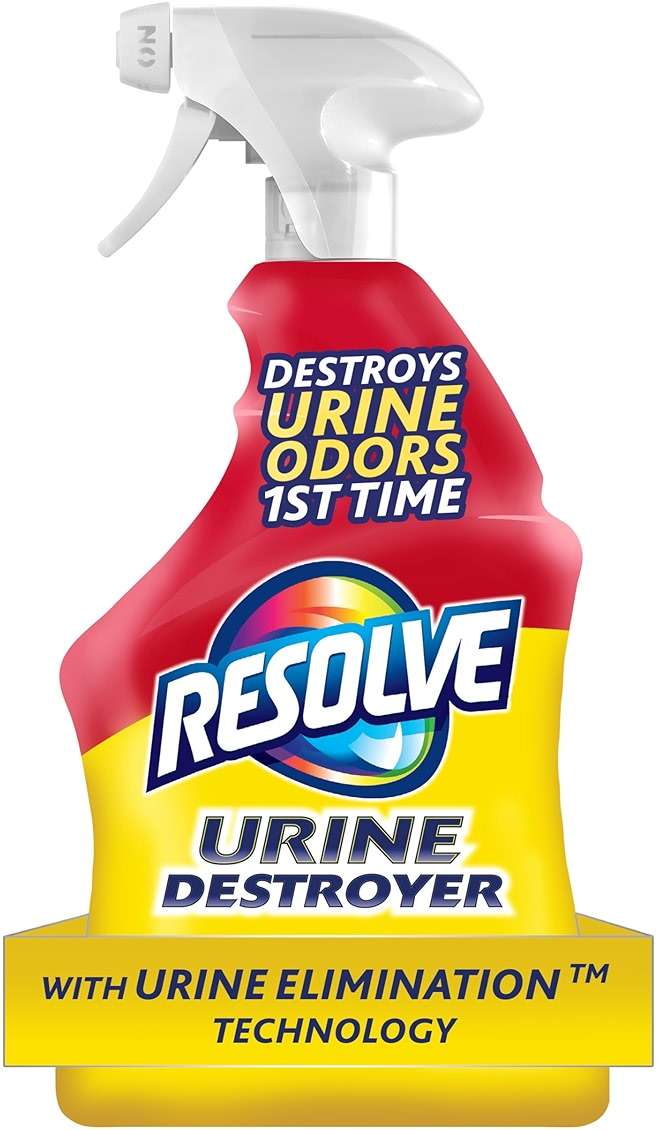 Resolve Urine Destroyer Spray – Pet Stain and Odor Remover, Carpet Cleaner Solution for Cat and Dog Urine, 32 Fl Oz - Image 1