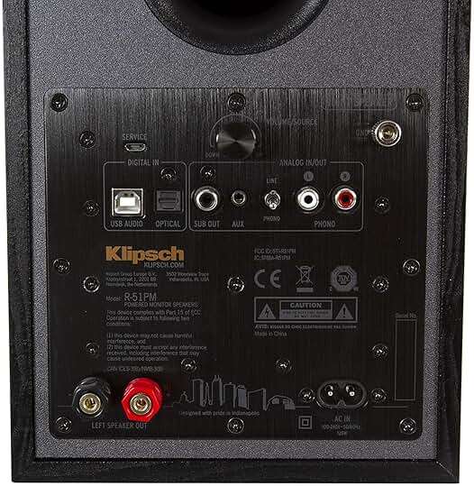 Klipsch R-51PM Powered Bluetooth Speaker,Black - Image 6