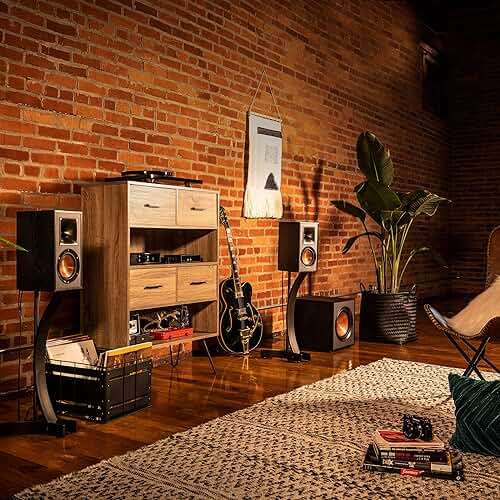 Klipsch R-41M Reference Bookshelf Speakers (Pair), Black - Image 3