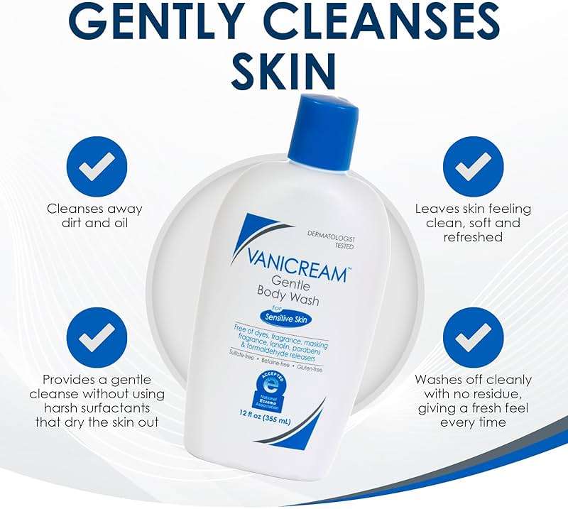 Vanicream Gentle Body Wash -12 fl oz - Formulated Without Common Irritants for Those with Sensitive Skin - Image 5