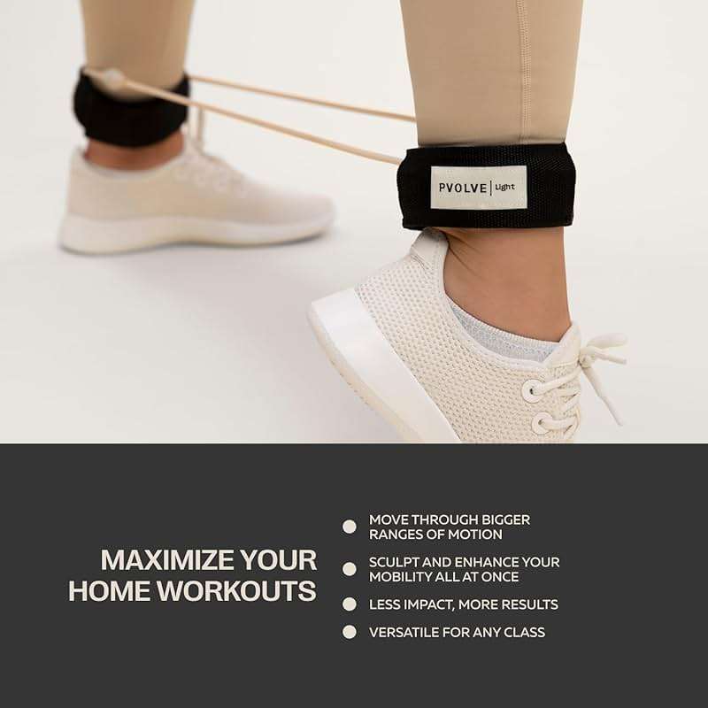 Pvolve Ankle Workout Bands- Home Gym Fitness Equipment to Exercise The Lower Body and Sculpt & Tone Legs, Glutes, and Core - Image 4