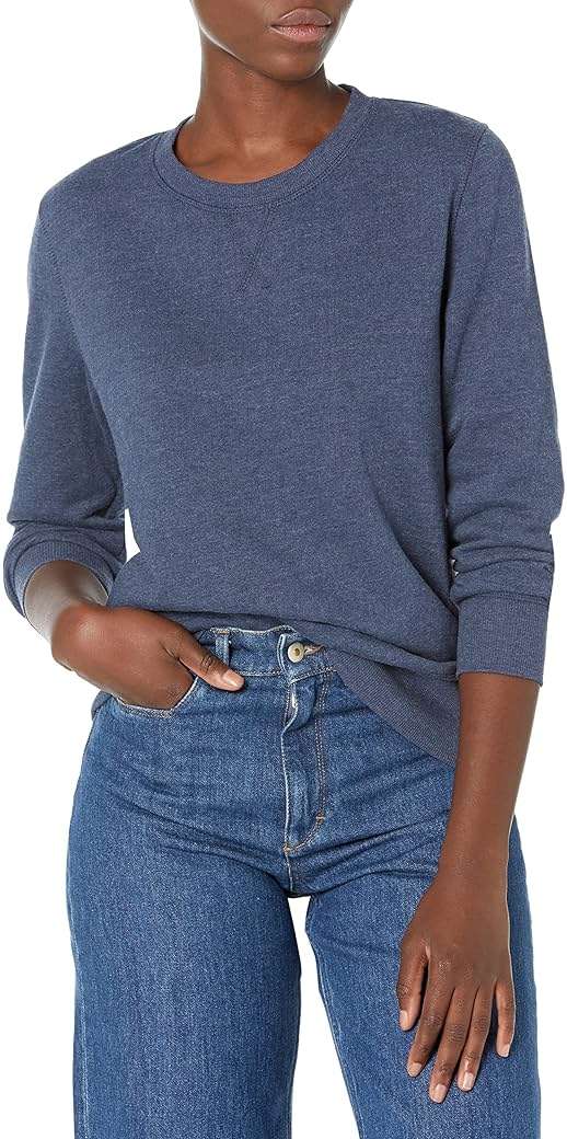Amazon Essentials Women's Fleece Crewneck Long Sleeve Pullover Sweatshirt (Available in Plus Size) - Image 1