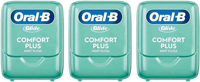 Oral-B Glide Dental Floss, Comfort Plus Mint, 3 Pack (131.2 YD Total) – Shred-Resistant Smooth Dental Tape for Tight Spaces, Natural Wax, Removes Plaque, Gum Care, Travel-Friendly - Image 14