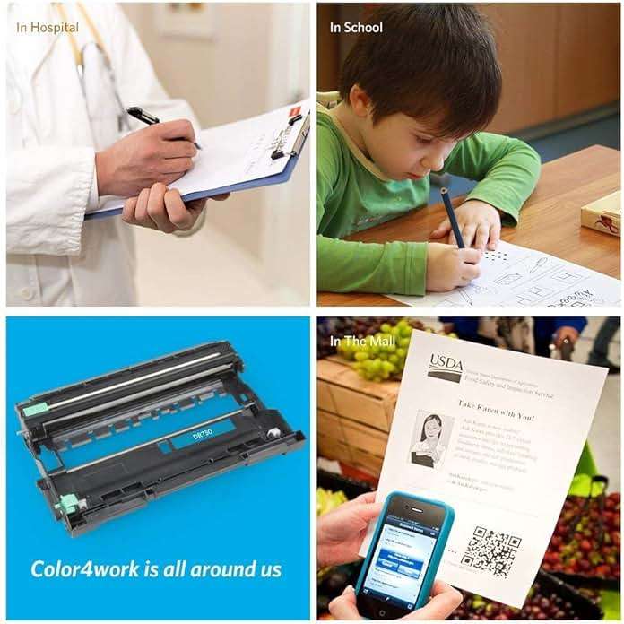 Color4work Compatible Drum Unit Brother DR730 DR-730 Imaging Drum 1-Pack, use for Brother HL-L2350DW DCP-L2550DW MFC-L2710DW MFC-L2750DW HL-L2395DW HL-L2390DW HL-L2370DW Printer - Image 5