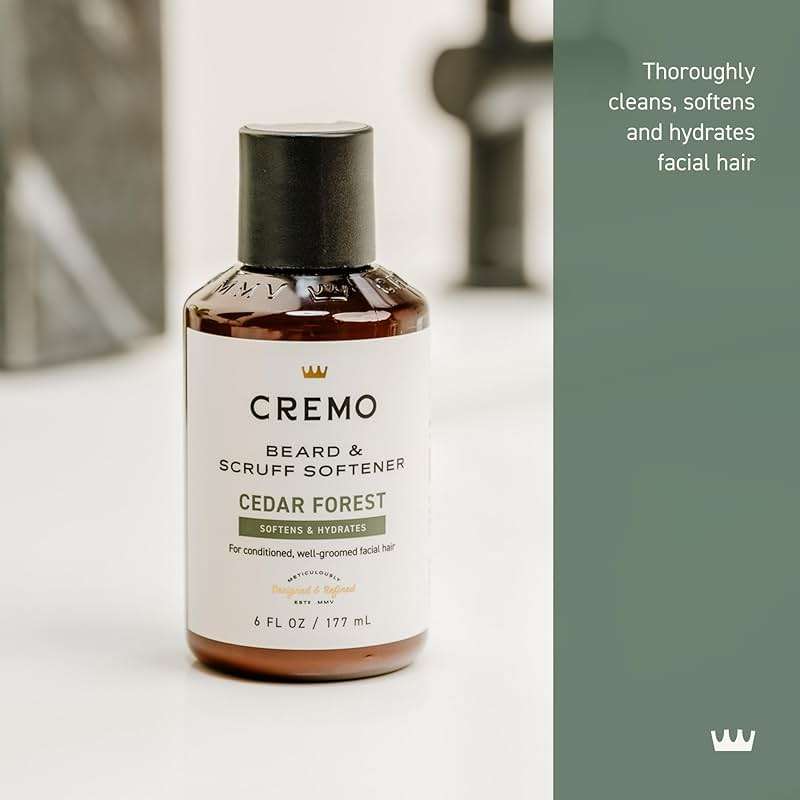 Cremo Cedar Forest Beard & Scruff Softener, Softens and Conditions Coarse Facial Hair of all Lengths in Just 30 Seconds, 6 Fluid Ounce - Image 2