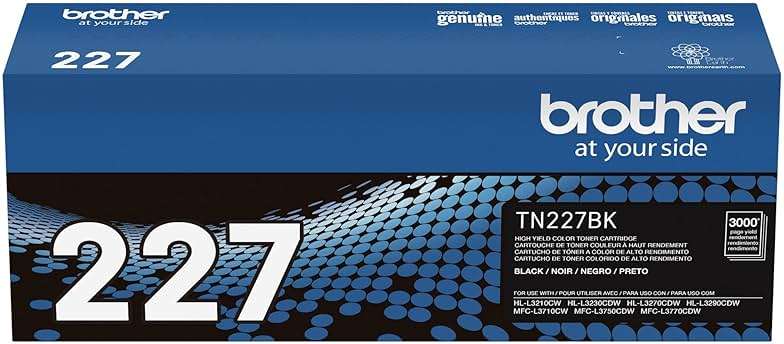 Brother Genuine TN227, TN227BK, High Yield Toner Cartridge, Replacement Black Toner, Page Yield Up to 3,000 Pages, TN227BK, Amazon Dash Available - Image 8