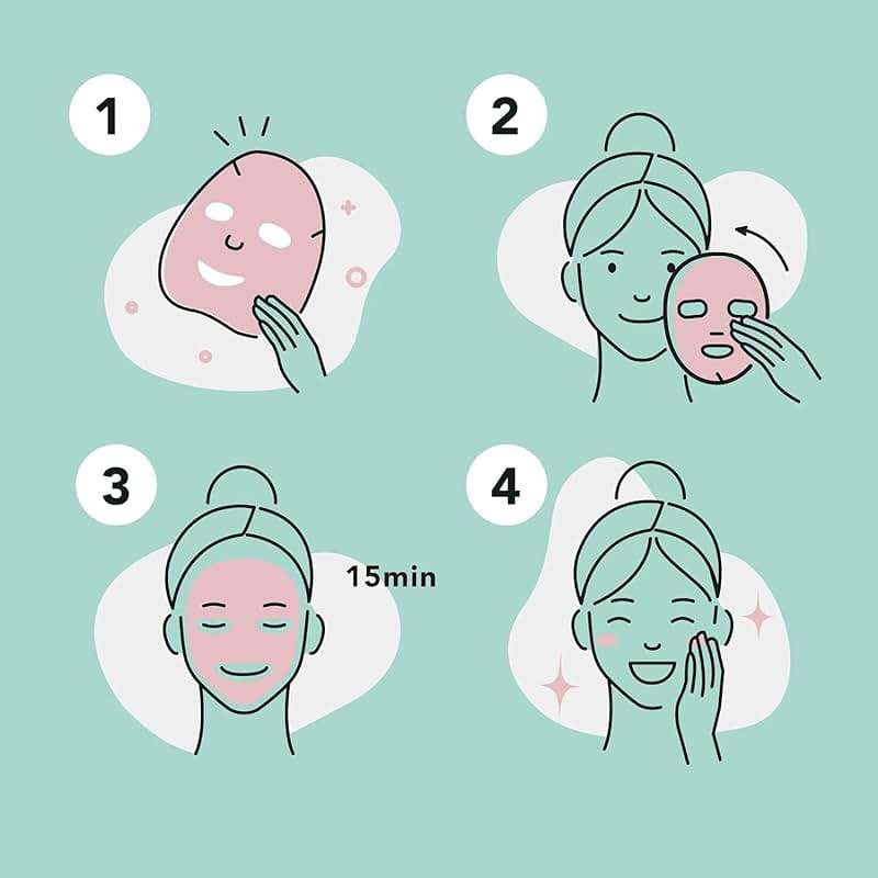 Celavi Essence Facial Sheet Face Mask Variety Set Classic Authentic Korean Moisturizing Skincare (12-Packs) - Image 3