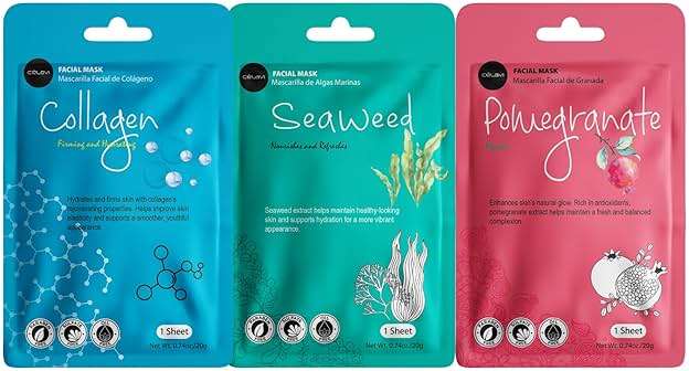 Celavi Essence Facial Sheet Face Mask Variety Set Classic Authentic Korean Moisturizing Skincare (12-Packs) - Image 8
