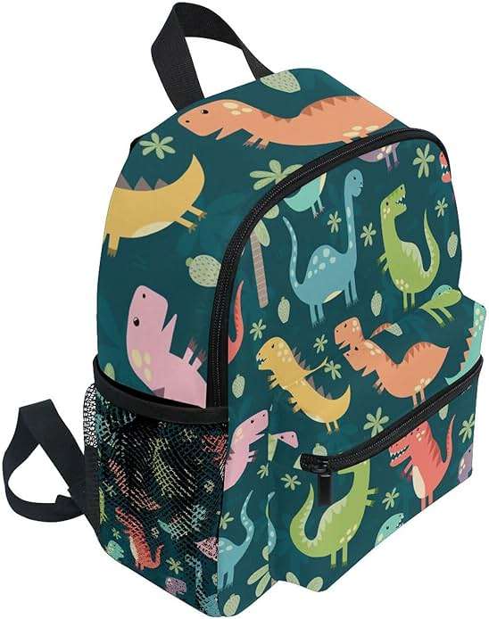 ALAZA Cute Toddler Backpack Dinosaurs Colorful Backpack for Boys Girls Kindergarten Backpack Toddlers Daycare Bag Preschool Backpack - Image 3