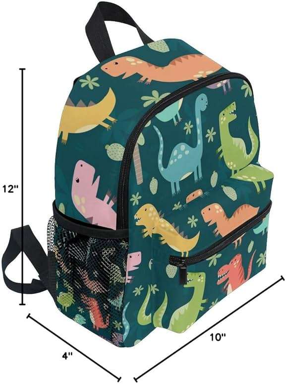 ALAZA Cute Toddler Backpack Dinosaurs Colorful Backpack for Boys Girls Kindergarten Backpack Toddlers Daycare Bag Preschool Backpack - Image 8