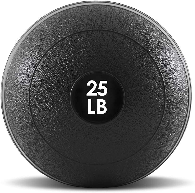 ProsourceFit Slam Medicine Balls 5, 10, 15, 20, 25, 30, 50lbs Smooth and Tread Textured Grip Dead Weight Balls for Strength and Conditioning Exercises, Cardio and Core Workouts - Image 1