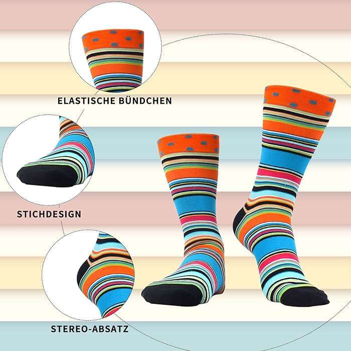 WeciBor Men's Funny Novelty Crew Socks, Cotton Dress Socks Gift for Dad Grandpa, Size 7-15 - Image 3