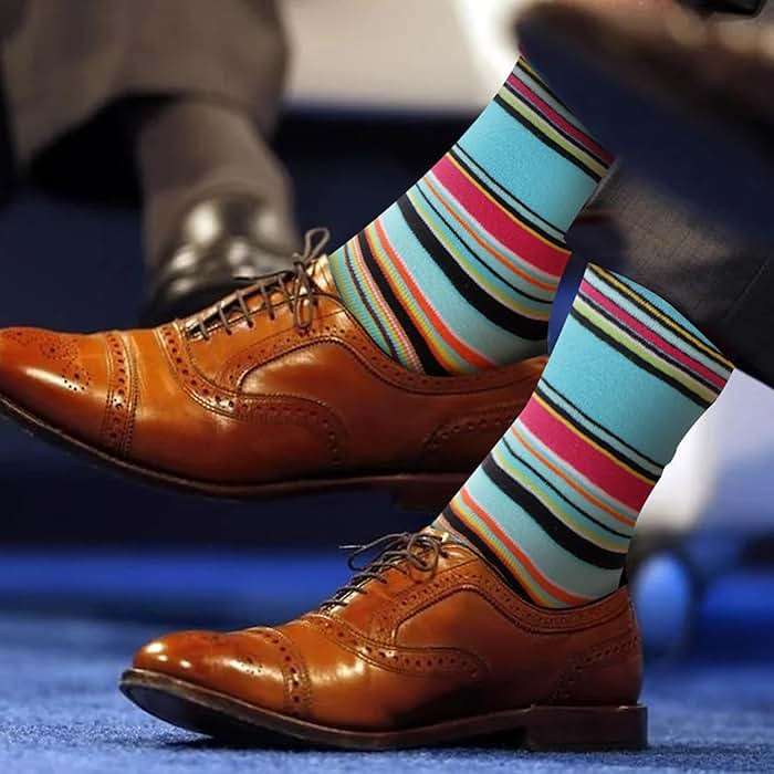 WeciBor Men's Funny Novelty Crew Socks, Cotton Dress Socks Gift for Dad Grandpa, Size 7-15 - Image 5