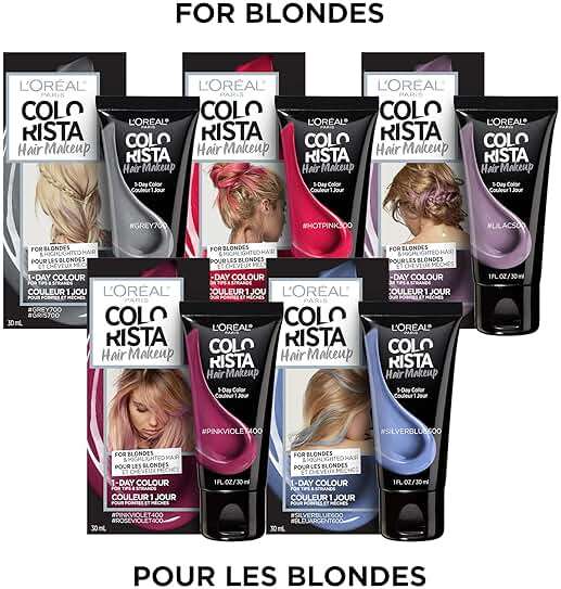 L'oreal Paris Hair Color Colorista Makeup 1-day for Blondes, Lilac500, 1 Fluid Ounce - Image 11