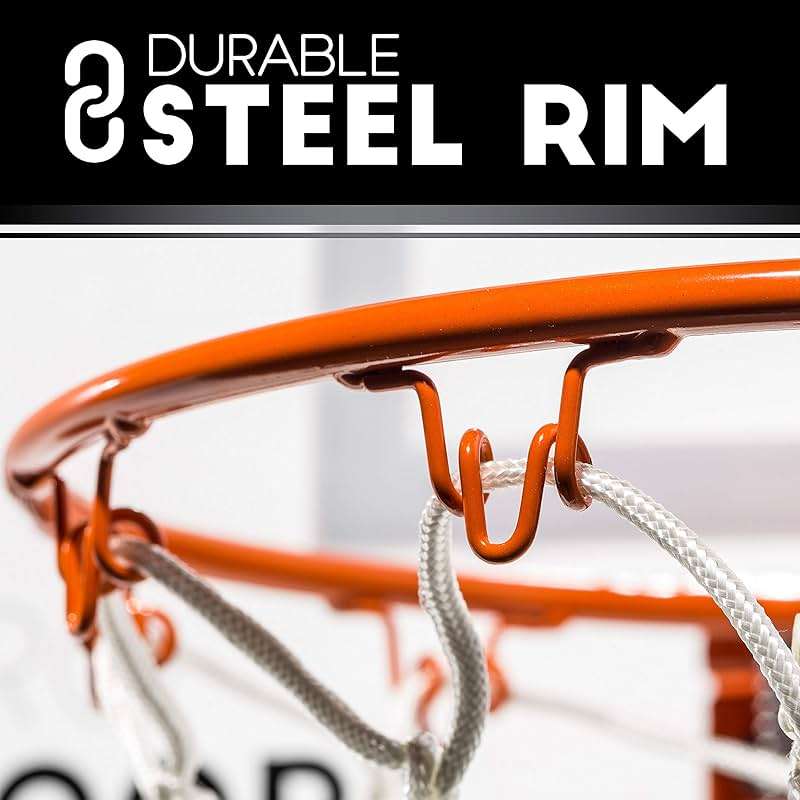 Franklin Sports Mini Basketball Hoops-Indoor Over The Door Mini Hoop+Basketball Sets-Perfect Accessory for Bedroom+Office - Image 4