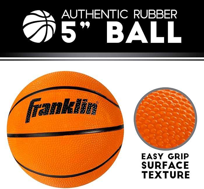Franklin Sports Mini Basketball Hoops-Indoor Over The Door Mini Hoop+Basketball Sets-Perfect Accessory for Bedroom+Office - Image 6