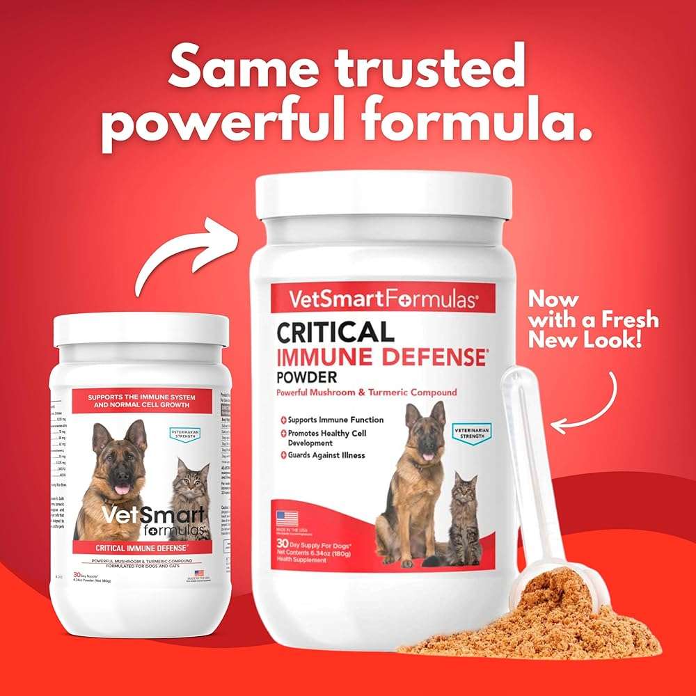 Critical Immune Defense for Dogs & Cats; Supports Normal Cell Growth - Turkey Tail, Reishi, Shiitake and Maitake Mushroom Formula with Patented White Turmeric Root Extract - 30-Day Supply - Image 8