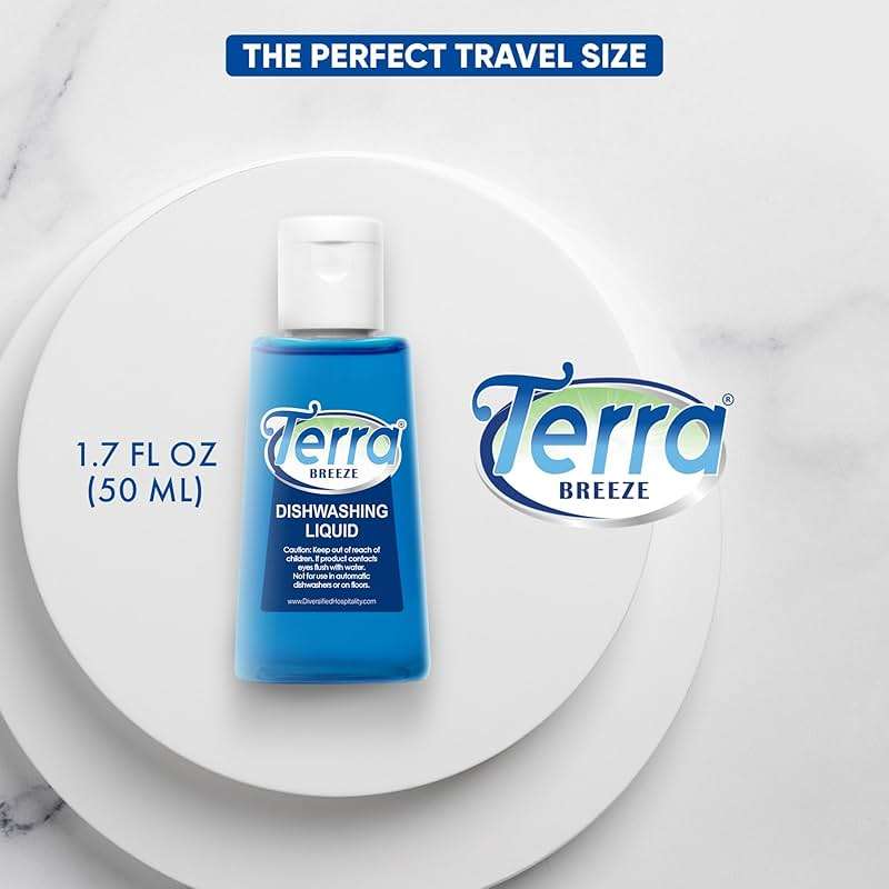Terra Breeze Tiny Dish Soap Detergent, 1.7 oz (Case of 144) - Image 5