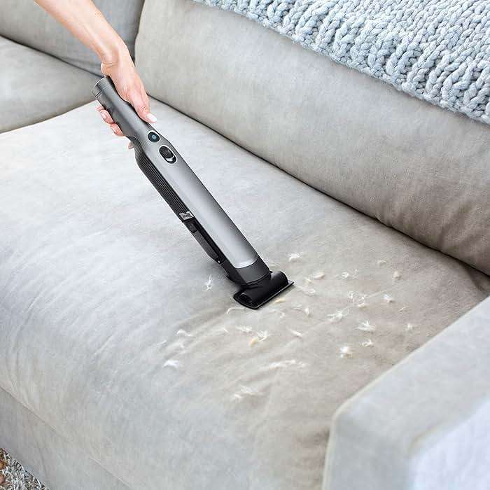Shark WV201 WANDVAC Handheld Vacuum, Lightweight at 1.4 Pounds with Powerful Suction, Charging Dock, Single Touch Empty and Detachable Dust Cup,Graphite, Slate - Image 11