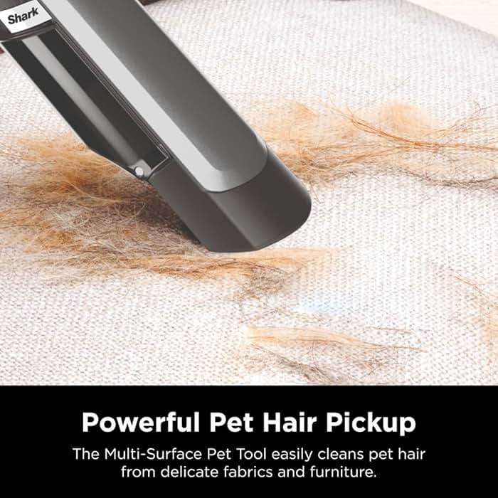 Shark WV201 WANDVAC Handheld Vacuum, Lightweight at 1.4 Pounds with Powerful Suction, Charging Dock, Single Touch Empty and Detachable Dust Cup,Graphite, Slate - Image 7