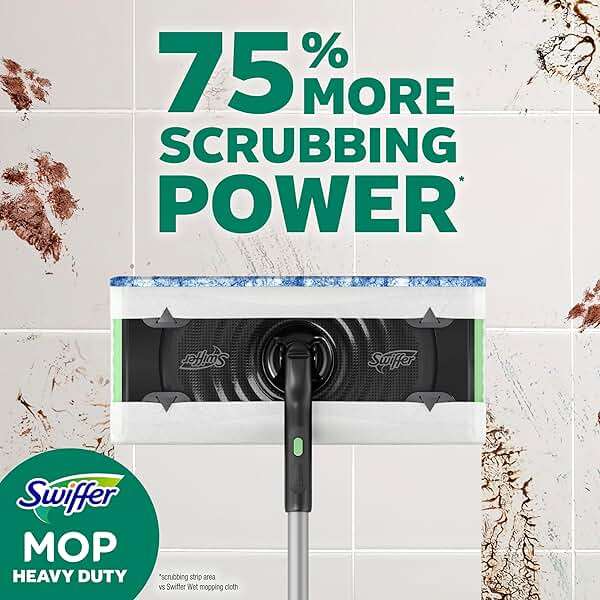Swiffer Heavy Duty Mop Wet Multi-Surface Cloth Refills for Floor Mopping and Cleaning, Outdoor Window Fresh Scent, 20 count - Image 4