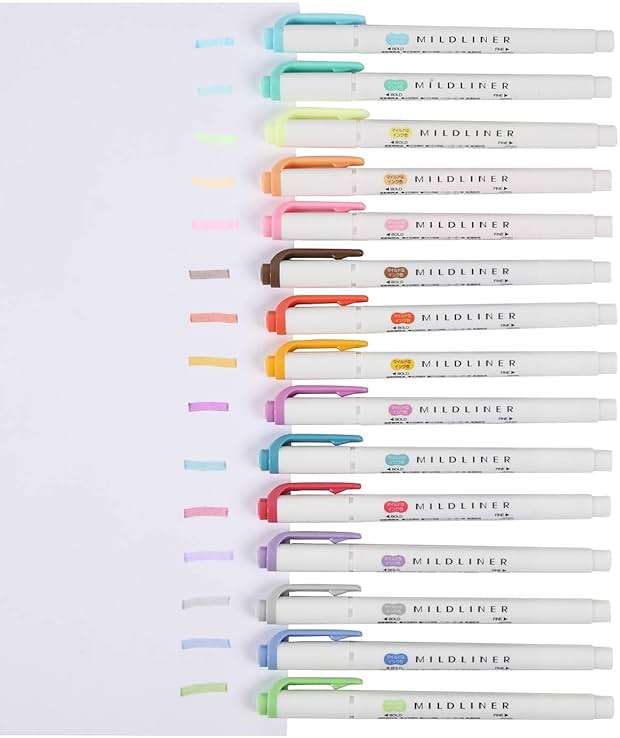 ZEBRA MILDLINER Highlighter pen markers, Mild Violet (WKT7-MVI) x10 - Image 2