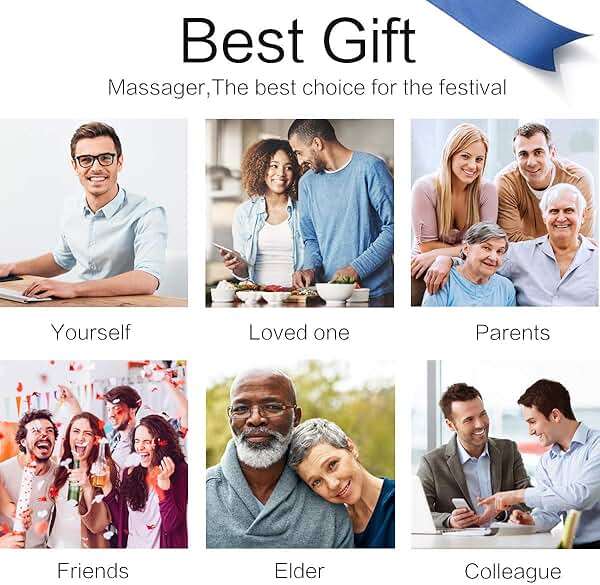 Mo Cuishle Fathers Day Dad Gifts, Shiatsu Back Shoulder and Neck Massager with Heat, Electric Deep Tissue 4D Kneading Massage, Best Gifts for Women Men Mom Wife Husband her him, Mothers Day, Christmas - Image 8