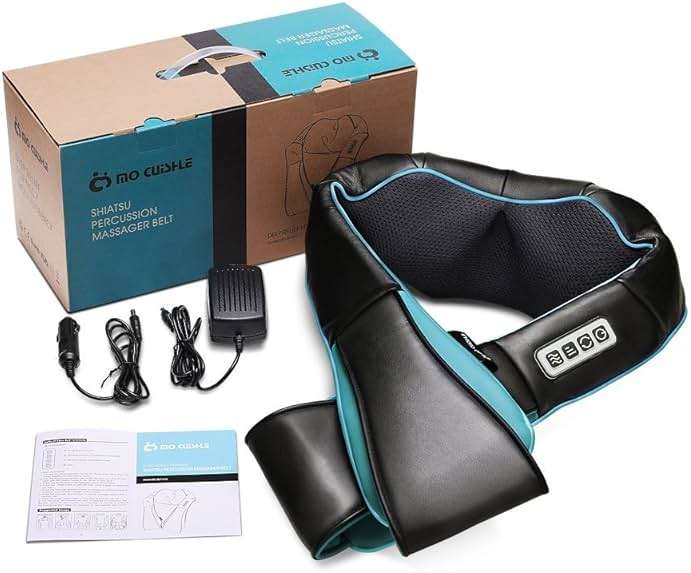 Mo Cuishle Fathers Day Dad Gifts, Shiatsu Back Shoulder and Neck Massager with Heat, Electric Deep Tissue 4D Kneading Massage, Best Gifts for Women Men Mom Wife Husband her him, Mothers Day, Christmas - Image 9