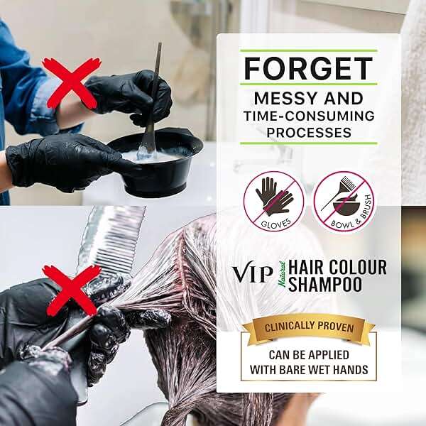 VIP Hair Color Shampoo, 400ml - Image 4