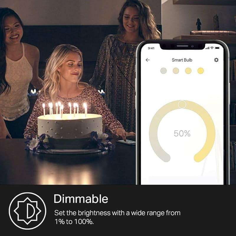 Kasa Smart Light Bulb KL110, LED Wi-Fi smart bulb works with Alexa and Google Home, A19 Dimmable, 2.4Ghz, No Hub Required, 800LM Soft White (2700K), 9W (60W Equivalent) - Image 4