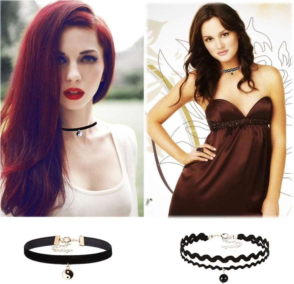 K&Q 52 PCS Choker Necklace, Classic Gothic Black Cute Lace Velvet Collar Choker Necklace Set - Image 5