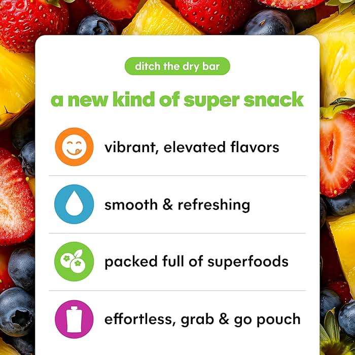 Noka Superfood Fruit Smoothie Pouches Variety Pack, Healthy Snacks with Flax Seed, Plant Protein and Prebiotic Fiber, Vegan and Gluten Free Snacks, Made in USA, Organic Squeeze Pouch, 4.22 oz, 6 Count - Image 4
