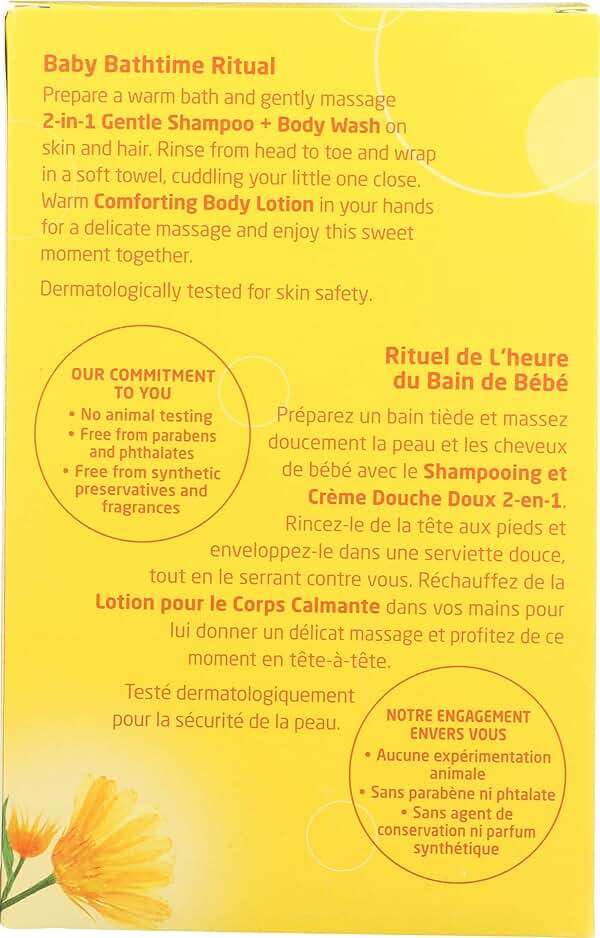 Weleda Baby Calendula Body Lotion and Shampoo-Body Wash Bundle, 6.8 Fluid Ounce (Pack of 2), Plant Rich Baby Care with Calendula and Sweet Almond Oil - Image 3
