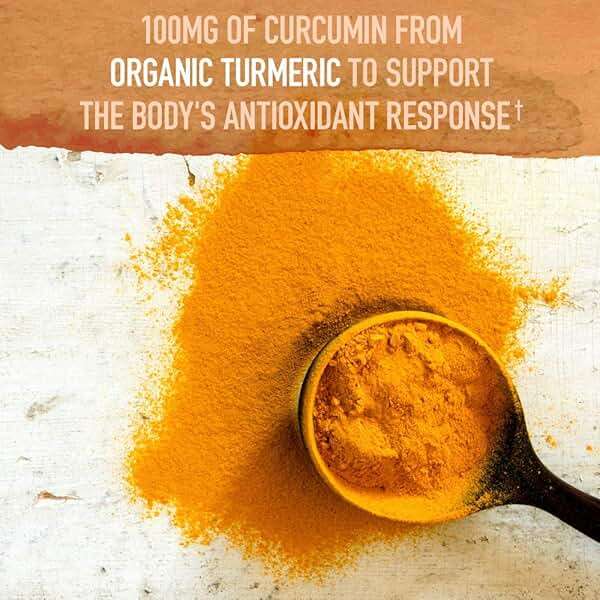 Garden of Life Organics Extra Strength Turmeric Inflammatory Response 120 Tablets-100Mg Curcumin (95% Curcuminoids) Black Pepper, Probiotics, Organic Non-GMO Vegan Gluten Free Herbal Supplement - Image 3