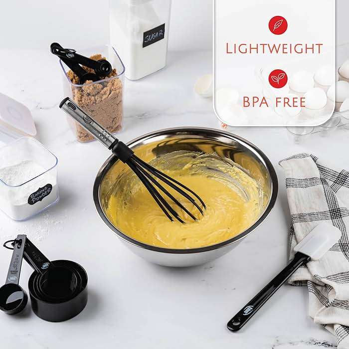 Kitchen Utensils Set 35 PCS Cooking Utensils Set, Nonstick and Heat Resistant Nylon Stainless Steel Silicone Spatula Set - Kitchen Gadgets Home Essentials Kitchen Accessories, Apartment Must Haves - Image 2